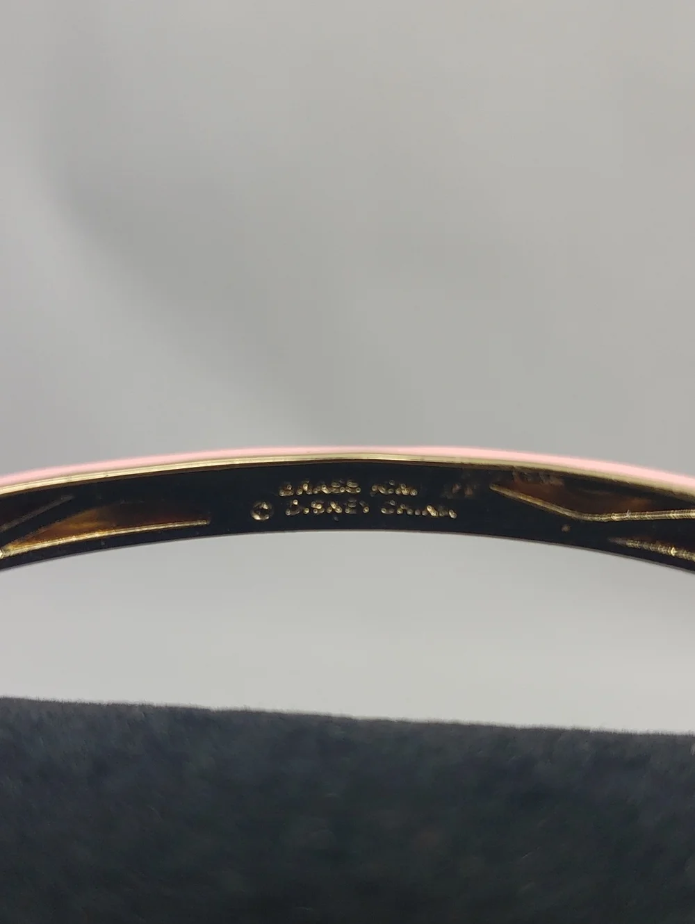 Disney Minnie Mouse Girls Pink Bangle Bracelet in Brass